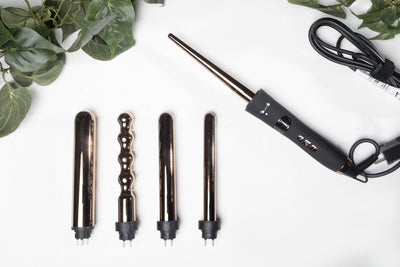 5 IN 1 ROSE GOLD INTERCHANGEABLE CURLING WAND