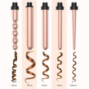 5 IN 1 ROSE GOLD INTERCHANGEABLE CURLING WAND