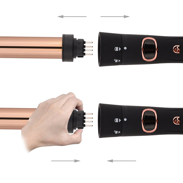 5 IN 1 ROSE GOLD INTERCHANGEABLE CURLING WAND
